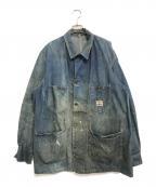 powr houseパワーハウス）の古着「カバーオール」｜インディゴ