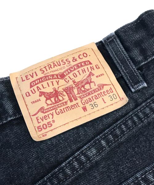 LEVI'S（リーバイス）LEVI'S (リーバイス) 505 後染めブラックデニム ブラック サイズ:W36×L30の古着・服飾アイテム
