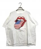 バンドTシャツバンドTシャツ）の古着「90s THE ROLLONG STONES(ザ・ローリングストーンズ) バンドTシャツ」｜ホワイト