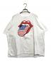 バンドTシャツ（バンドTシャツ）の古着「90s THE ROLLONG STONES(ザ・ローリングストーンズ) バンドTシャツ」｜ホワイト