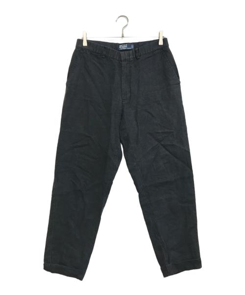 POLO RALPH LAUREN（ポロ・ラルフローレン）POLO RALPH LAUREN (ポロ・ラルフローレン) リネンパンツ ブラック サイズ:W32×L30の古着・服飾アイテム