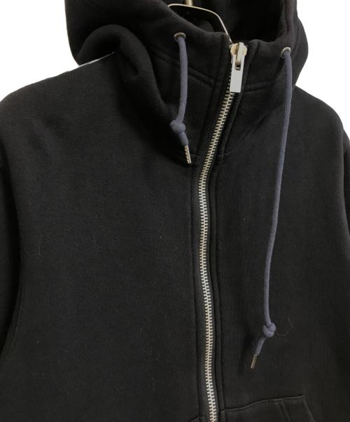 sacai（サカイ）sacai (サカイ) 異素材ドッキングパーカー ネイビー サイズ:3の古着・服飾アイテム