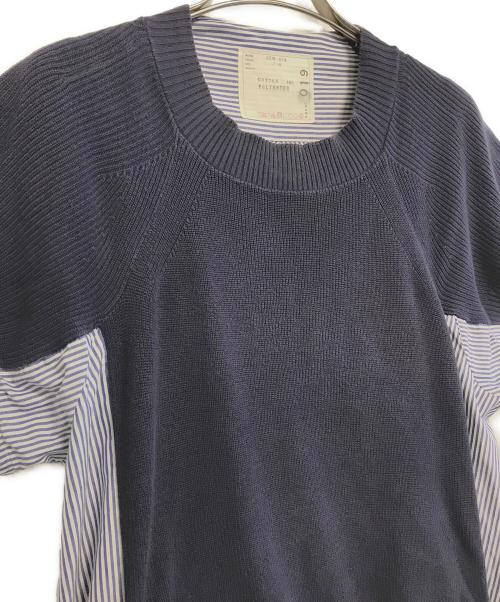 sacai（サカイ）sacai (サカイ) Cotton Knit Dress ネイビー サイズ:2の古着・服飾アイテム