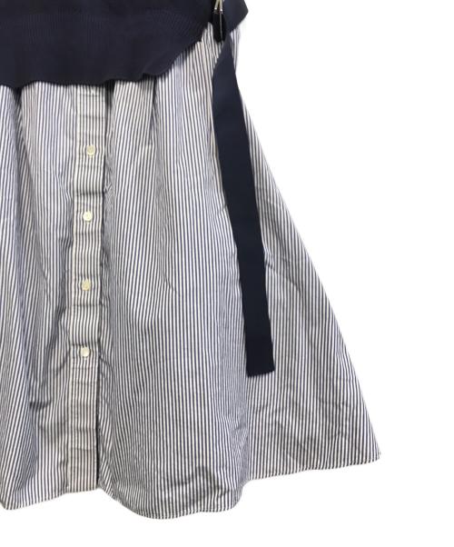 sacai（サカイ）sacai (サカイ) Cotton Knit Dress ネイビー サイズ:2の古着・服飾アイテム