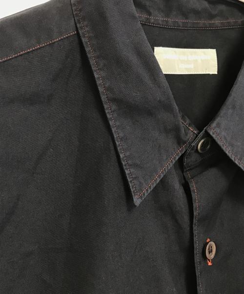 COMME des GARCONS HOMME（コムデギャルソン オム）COMME des GARCONS HOMME (コムデギャルソン オム) オレンジステッチシャツ ネイビー サイズ:表記なしの古着・服飾アイテム