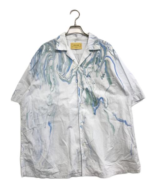 seven by seven（セブンバイセブン）seven by seven (セブンバイセブン) 総柄シャツ スカイブルー サイズ:Mの古着・服飾アイテム