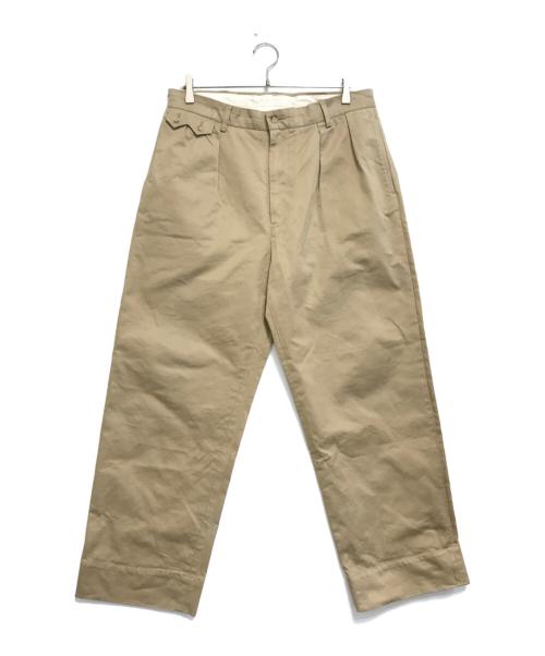Unlikely（アンライクリー）Unlikely (アンライクリー) Sawtooth Flap 2P Trousers ベージュ サイズ:Lの古着・服飾アイテム