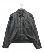 LEEリー）の古着「レザーカウボーイジャケット」｜ブラック