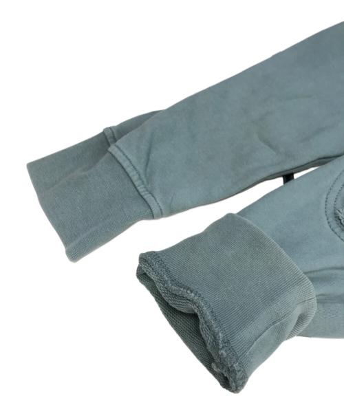 Maison Margiela（メゾンマルジェラ）Maison Margiela (メゾンマルジェラ) レザーエルボーパッチスウェットシャツ スカイブルー サイズ:SIZE 46の古着・服飾アイテム