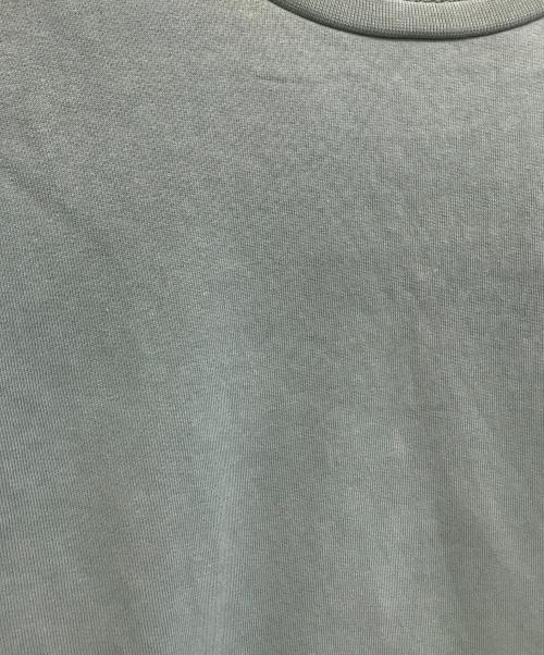 Maison Margiela（メゾンマルジェラ）Maison Margiela (メゾンマルジェラ) レザーエルボーパッチスウェットシャツ スカイブルー サイズ:SIZE 46の古着・服飾アイテム