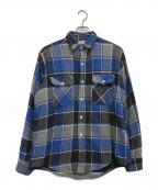 big macビッグマック）の古着「ヘビーフランネルシャツ」｜ブルー