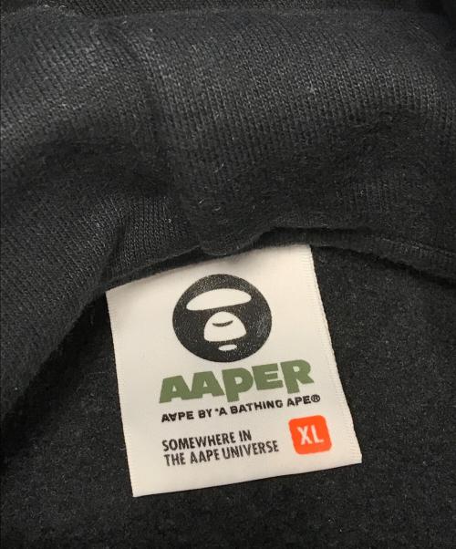 Aape BY A BATHING APE（エーエイプ バイ アベイシングエイプ）Aape BY A BATHING APE (エーエイプ バイ アベイシングエイプ) AAPE THEME HOODIE ブラック サイズ:XLの古着・服飾アイテム