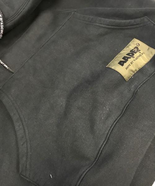 Aape BY A BATHING APE（エーエイプ バイ アベイシングエイプ）Aape BY A BATHING APE (エーエイプ バイ アベイシングエイプ) AAPE THEME HOODIE ブラック サイズ:XLの古着・服飾アイテム