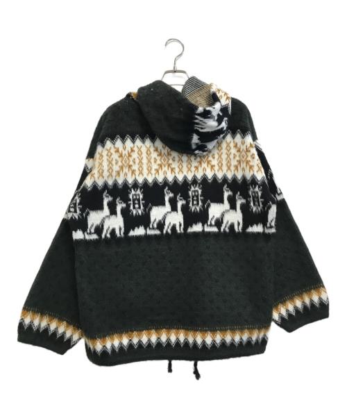 TEJIDOS RUMINAHUI（ヴィンテージ）TEJIDOS RUMINAHUI (ヴィンテージ) エクアドルニット ブラック サイズ:Mの古着・服飾アイテム