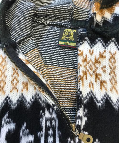 TEJIDOS RUMINAHUI（ヴィンテージ）TEJIDOS RUMINAHUI (ヴィンテージ) エクアドルニット ブラック サイズ:Mの古着・服飾アイテム
