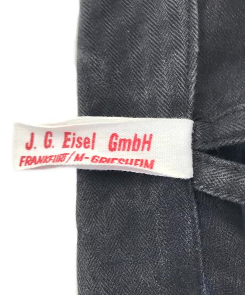 J.G.EISEL（アイゼル）J.G.EISEL (アイゼル) ユーロワークジャケット ブラック サイズ:SIZE 48の古着・服飾アイテム