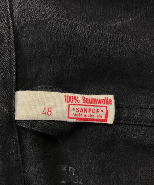 J.G.EISEL（アイゼル）J.G.EISEL (アイゼル) ユーロワークジャケット ブラック サイズ:SIZE 48の古着・服飾アイテム