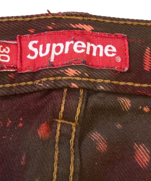 SUPREME（シュプリーム）SUPREME (シュプリーム) Regular jean bleached red レッド サイズ:30の古着・服飾アイテム