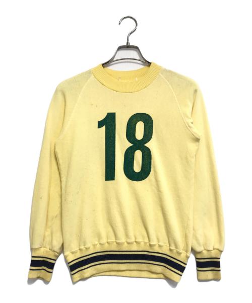 VINTAGE（ヴィンテージ）VINTAGE (ヴィンテージ) ナンバリングスウェット イエロー サイズ:表記なしの古着・服飾アイテム
