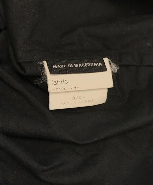 RAF SIMONS（ラフシモンズ）RAF SIMONS (ラフシモンズ) 胸ロゴ刺繍半袖シャツ ブラック サイズ:46の古着・服飾アイテム