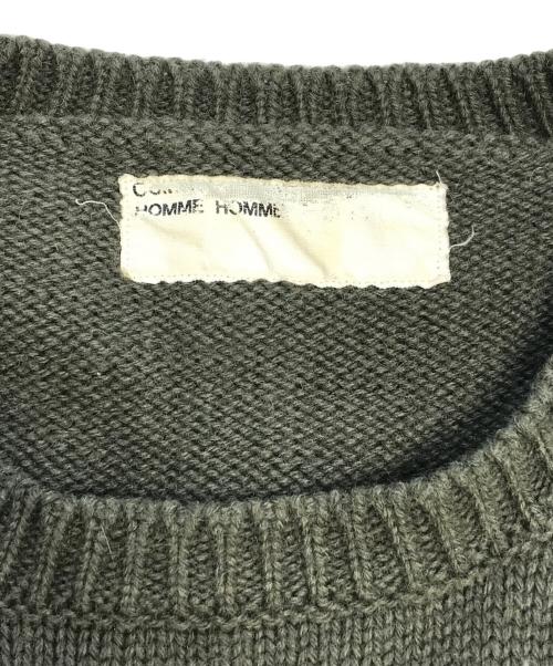 COMME des GARCONS HOMME（コムデギャルソン オム）COMME des GARCONS HOMME (コムデギャルソン オム) 00's ウールニット オリーブ サイズ:表記なしの古着・服飾アイテム