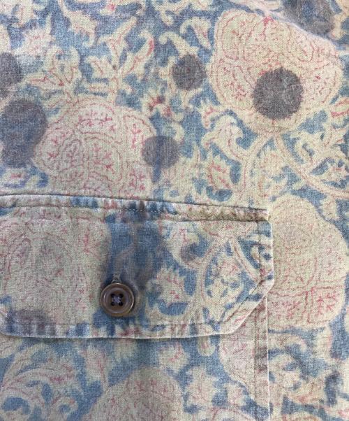POLO RALPH LAUREN（ポロ・ラルフローレン）POLO RALPH LAUREN (ポロ・ラルフローレン) エポレット付総柄シャツ ブラウン サイズ:Sの古着・服飾アイテム
