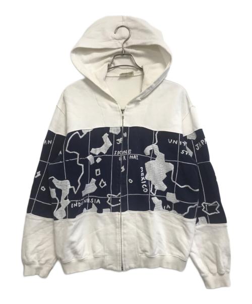 HAI SPORTING GEAR（ハイスポーツギア）HAI SPORTING GEAR (ハイスポーツギア) ジップパーカー ホワイト サイズ:表記なしの古着・服飾アイテム