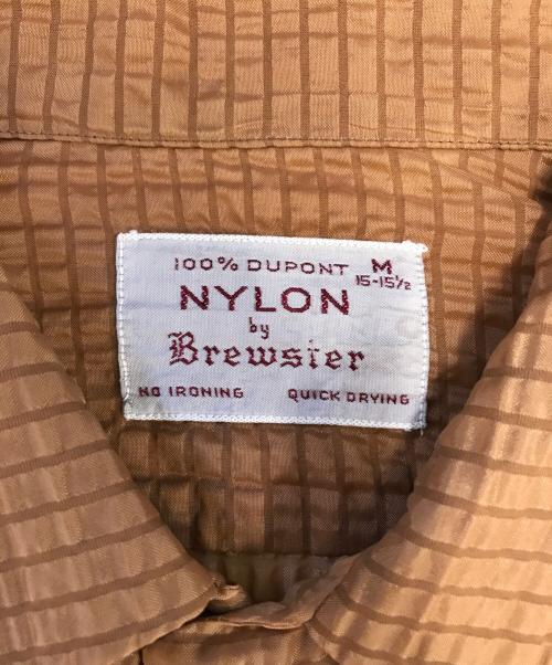 Brewsier（ブリュースター）Brewsier (ブリュースター) シアサッカーシャツ カーキ サイズ:Mの古着・服飾アイテム