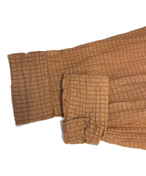 Brewsier（ブリュースター）Brewsier (ブリュースター) シアサッカーシャツ カーキ サイズ:Mの古着・服飾アイテム