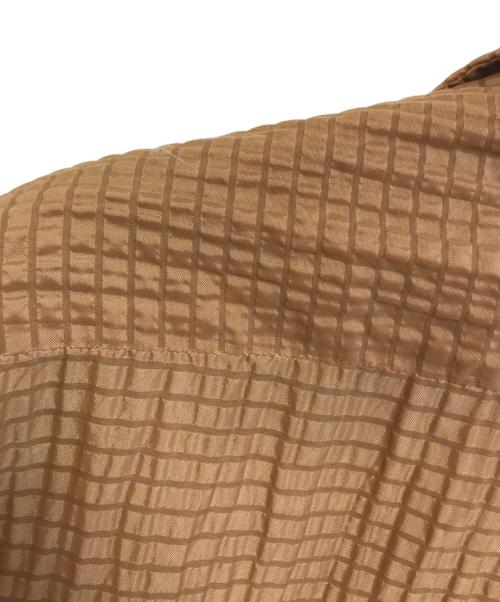 Brewsier（ブリュースター）Brewsier (ブリュースター) シアサッカーシャツ カーキ サイズ:Mの古着・服飾アイテム