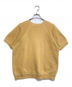 akomアコム）の古着「半袖スウェット」｜ブラウン×ベージュ