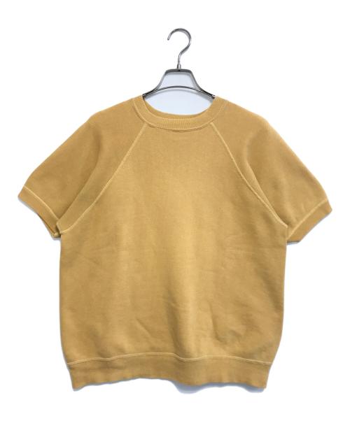 akom（アコム）akom (アコム) 半袖スウェット ブラウン×ベージュ サイズ:表記なしの古着・服飾アイテム