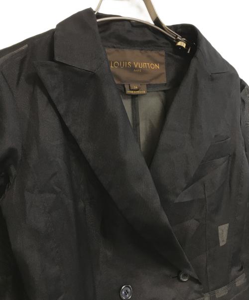 LOUIS VUITTON（ルイ ヴィトン）LOUIS VUITTON (ルイ ヴィトン) ダブルシアージャケット ブラック サイズ:34の古着・服飾アイテム
