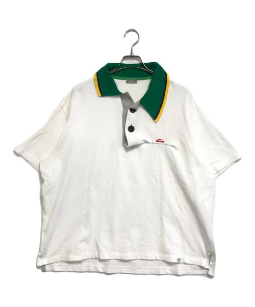 kolor/BEACON（カラービーコン）kolor/BEACON (カラービーコン) 鹿の子ポロシャツ ホワイト サイズ:2の古着・服飾アイテム