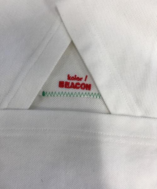 kolor/BEACON（カラービーコン）kolor/BEACON (カラービーコン) 鹿の子ポロシャツ ホワイト サイズ:2の古着・服飾アイテム