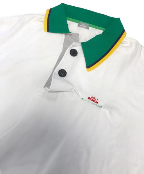 kolor/BEACON（カラービーコン）kolor/BEACON (カラービーコン) 鹿の子ポロシャツ ホワイト サイズ:2の古着・服飾アイテム
