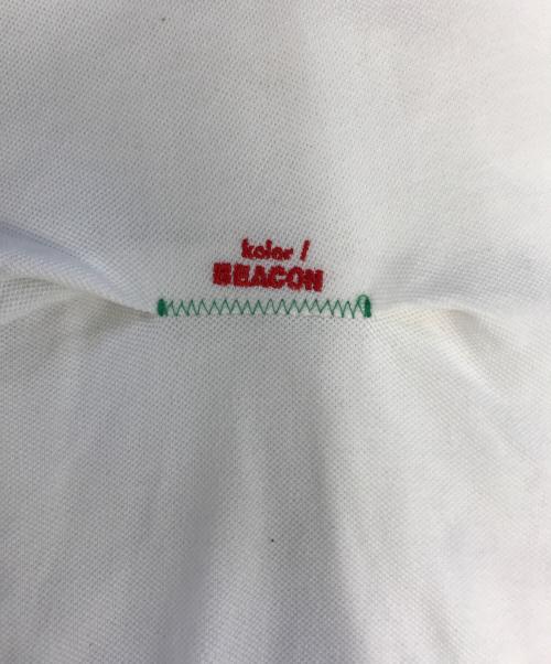 kolor/BEACON（カラービーコン）kolor/BEACON (カラービーコン) 鹿の子ポロシャツ ホワイト サイズ:2の古着・服飾アイテム