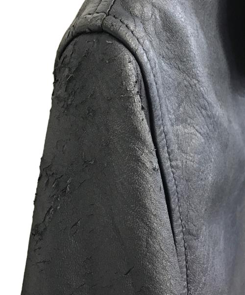 VINTAGE（ヴィンテージ）VINTAGE (ユーズド) パイロットレザージャケット ブルー サイズ:92Cの古着・服飾アイテム