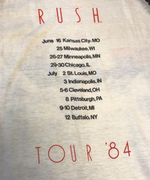 バンドTシャツ（バンドTシャツ）バンドTシャツ (バンドTシャツ) RUSH(ラッシュ) バンドTシャツ カーキ サイズ:Lの古着・服飾アイテム