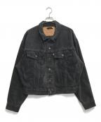 LEVI'Sリーバイス）の古着「後染めブラックデニムジャケット」｜ブラック