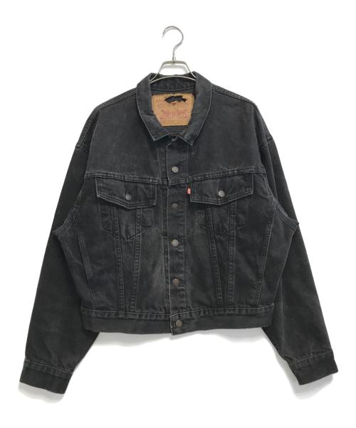 LEVI'S（リーバイス）LEVI'S (リーバイス) 後染めブラックデニムジャケット ブラック サイズ:Sの古着・服飾アイテム