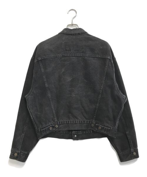LEVI'S（リーバイス）LEVI'S (リーバイス) 後染めブラックデニムジャケット ブラック サイズ:Sの古着・服飾アイテム