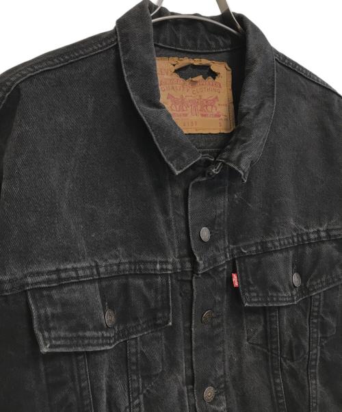 LEVI'S（リーバイス）LEVI'S (リーバイス) 後染めブラックデニムジャケット ブラック サイズ:Sの古着・服飾アイテム