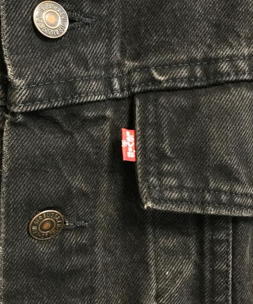 LEVI'S（リーバイス）LEVI'S (リーバイス) 後染めブラックデニムジャケット ブラック サイズ:Sの古着・服飾アイテム