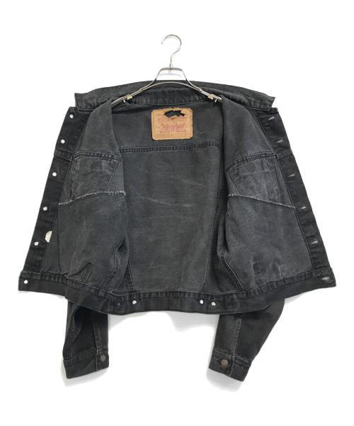 LEVI'S（リーバイス）LEVI'S (リーバイス) 後染めブラックデニムジャケット ブラック サイズ:Sの古着・服飾アイテム