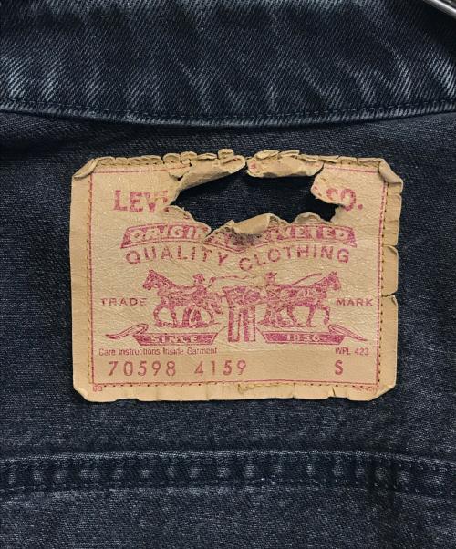 LEVI'S（リーバイス）LEVI'S (リーバイス) 後染めブラックデニムジャケット ブラック サイズ:Sの古着・服飾アイテム