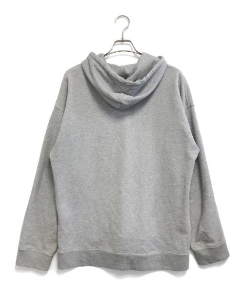 LOEWE（ロエベ）LOEWE (ロエベ) Anagram Leather Patch Hoodie グレー サイズ:Mの古着・服飾アイテム
