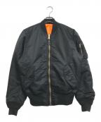 ALPHAアルファ）の古着「MA-1ジャケット」｜ブラック