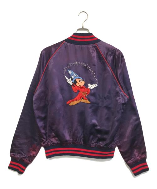 DISNEY（ディズニー）DISNEY (ディズニー) サテンスタジャン パープル サイズ:Lの古着・服飾アイテム