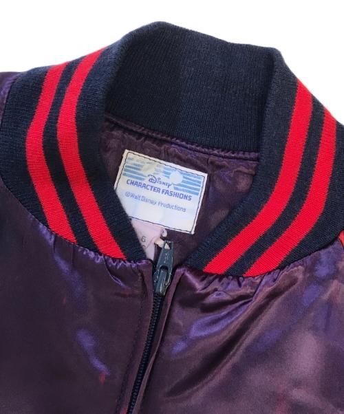 DISNEY（ディズニー）DISNEY (ディズニー) サテンスタジャン パープル サイズ:Lの古着・服飾アイテム